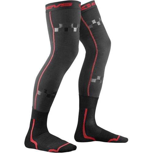 Western Powersports Socks Black/Red Fusion Socks Black/Red Youth by EVS