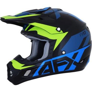Parts Unlimited Drop Ship Full Face Helmet SM / Aced Blue/Lime FX-17 Aced Helmet by AFX
