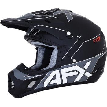 Parts Unlimited Drop Ship Full Face Helmet SM / Matte Black/White FX-17 Aced Helmet by AFX