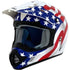Parts Unlimited Drop Ship Full Face Helmet SM / White FX-17 Flag Helmet by AFX