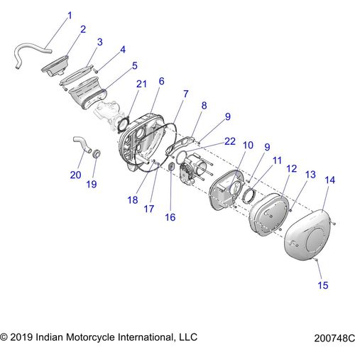 Gasket Airbox by Polaris 5633638 Airbox Gasket