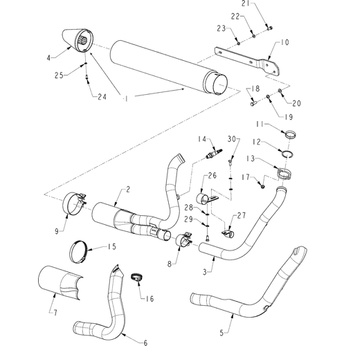 Gasket Exhaust by Polaris N50701319 Exhaust Gasket