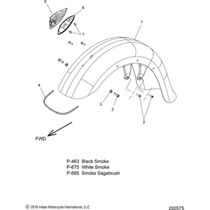 Gasket-Headdress 19Fender by Polaris 5416941 Headdress