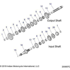 Gear 1St Output by Polaris 6230920 Output Gear