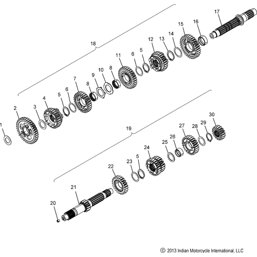 Gear 3Rd. Output by Polaris 6230644 Output Gear