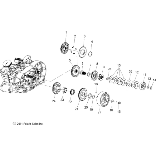 Off Road Express OEM Hardware Gear, Compensator, Drive by Polaris 6230469