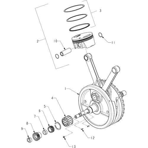 Gear Pinion by Polaris N10801068 OEM Hardware