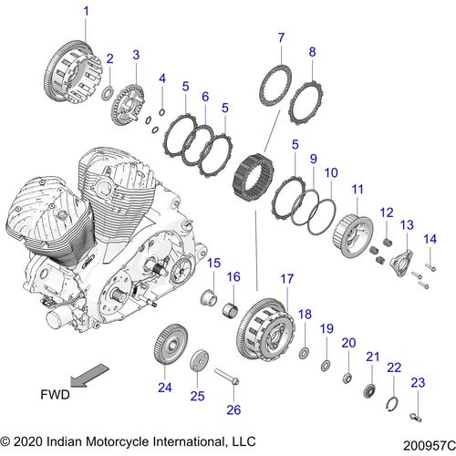 Gear-Primary Drive by Polaris 6231136 OEM Hardware