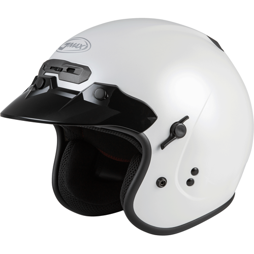 Western Powersports Drop Ship Open Face 3/4 Helmet 2X / Pearl White GM-32 Helmet by GMAX G1320088