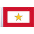 Parts Unlimited Specialty Flag Gold Star Flag - 6" x 9" by Pro Pad FLG-GS