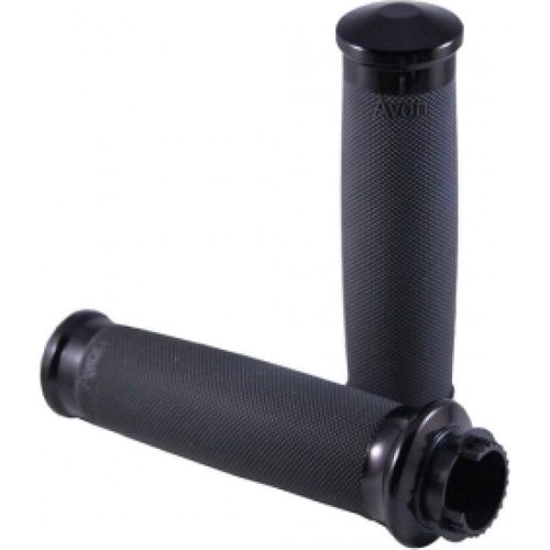 Western Powersports Grips Grips Custom Contour Victory Anodized Black by Avon Grips CC-86-ANO