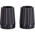 Grooved Exhaust Tips - Matte Black by Polaris