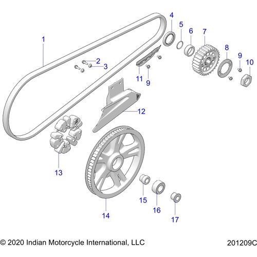 Guard Belt Lower by Polaris 5456800 Belt Guard