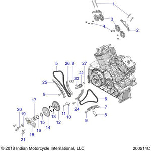 Guide-Cam Chain Tensioner R by Polaris 3023999 Cam Chain Tensioner