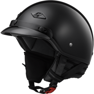 LS2 USA Half Helmet Half Helmets Helmet Solid - Gloss Black - Bagger by LS2