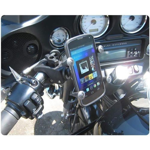 Parts Unlimited Phone Mount Handlebar Mount w/ Tough-Claw & X-Grip Cradle by Ram Mounts HOL-UN7-400U