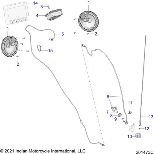 Off Road Express OEM Hardware Harness Am/Fm Antenna by Polaris 2414780