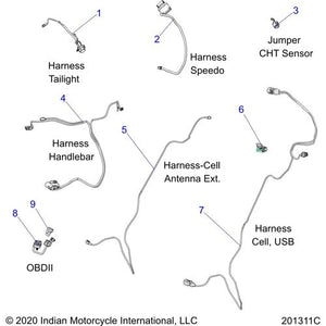 Harness-Cell Usb Hsal by Polaris 2415196 OEM Harness