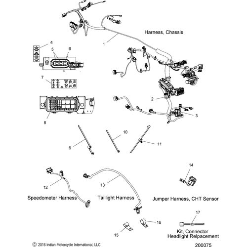 Harness Chassis 7&Quot; by Polaris 2413259 OEM Harness