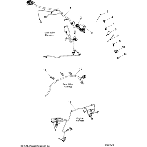 Harness, Chassis, Cruiser by Polaris 2413461 OEM Harness