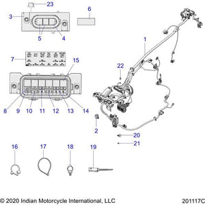 Harness-Chassis Cruiser Ind V8 by Polaris 2415328 OEM Harness