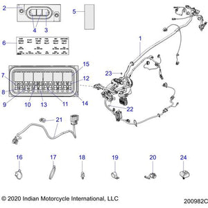 Harness-Chassis Touring Ind V8 by Polaris 2415329 OEM Harness