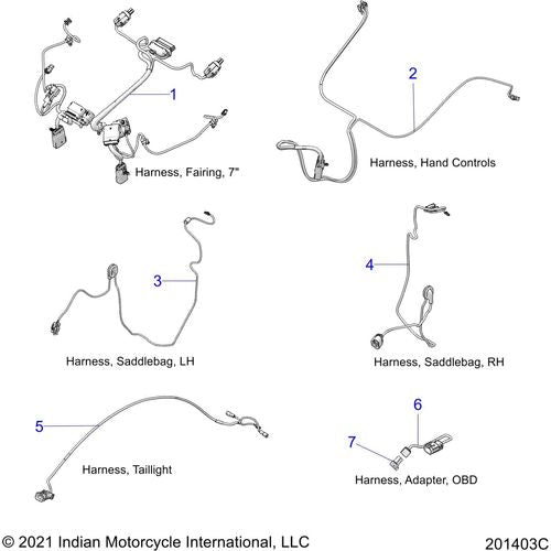 Harness-Fairing Ind V3 by Polaris 2415330 OEM Harness