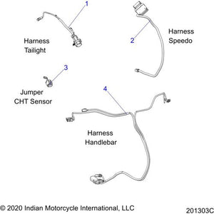 Harness-Handlebar Ind Sfac+ V1 by Polaris 2415882 OEM Harness