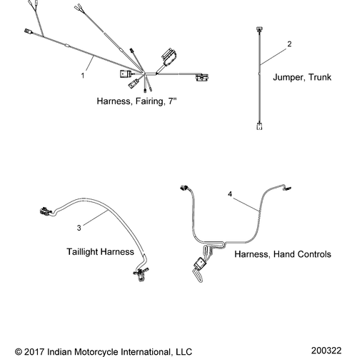 Harness-Jumper Trunk by Polaris 2414308 OEM Harness