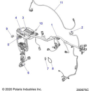 Harness-Rear Lighting by Polaris 2416402 OEM Harness