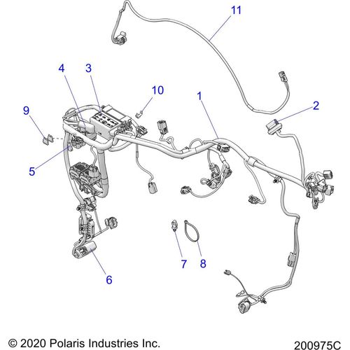 Off Road Express OEM Hardware Harness-Rear Lighting Scout by Polaris 2414771