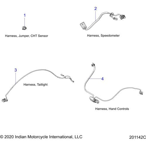 Harness-Speedo 7&Quot; V3 by Polaris 2415331 OEM Harness