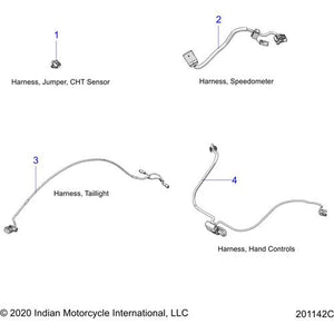 Harness-Speedo 7&Quot; V3 by Polaris 2415331 OEM Harness