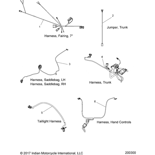 Harness-Trunk No Amp by Polaris 2413395 OEM Harness