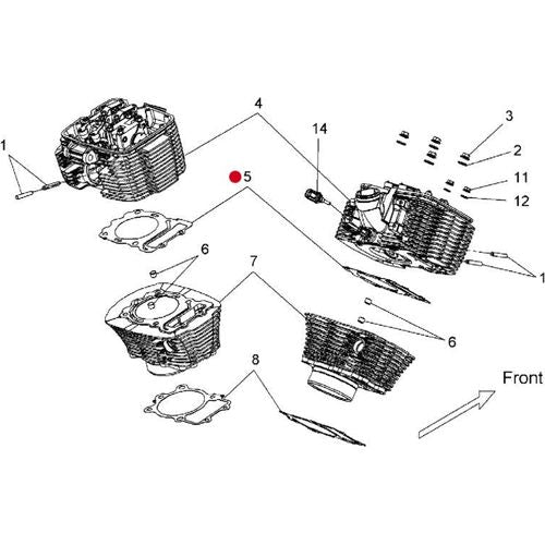 Head Gasket by Polaris 5249360 Head Gasket