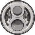 Indian Dual Burn LED Headlight 7" Chrome by J.W. Speaker