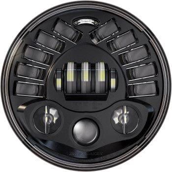 Headlights L.E.D. Adaptive 7" Round Black by Custom Dynamics PB-7A-IND-B Headlight