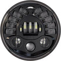 Headlights L.E.D. Adaptive 7" Round Black by Custom Dynamics