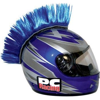 Parts Unlimited Helmet Accessory Blue Helmet Mohawk By PC Racing