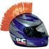 Parts Unlimited Helmet Accessory Orange Helmet Mohawk By PC Racing PCHMORANGE