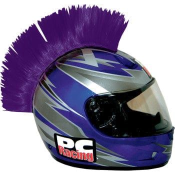 Parts Unlimited Helmet Accessory Purple Helmet Mohawk By PC Racing PCHMPURPLE