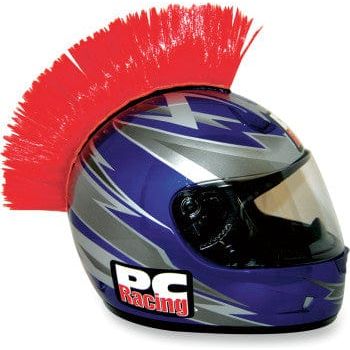 Parts Unlimited Helmet Accessory Red Helmet Mohawk By PC Racing