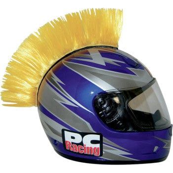 Parts Unlimited Helmet Accessory Yellow Helmet Mohawk By PC Racing