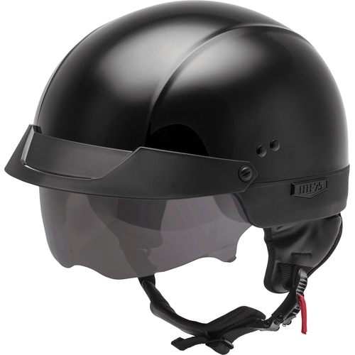 Western Powersports Drop Ship Half Helmet 2X / Black HH-75 Half Helmet by GMAX H1750028