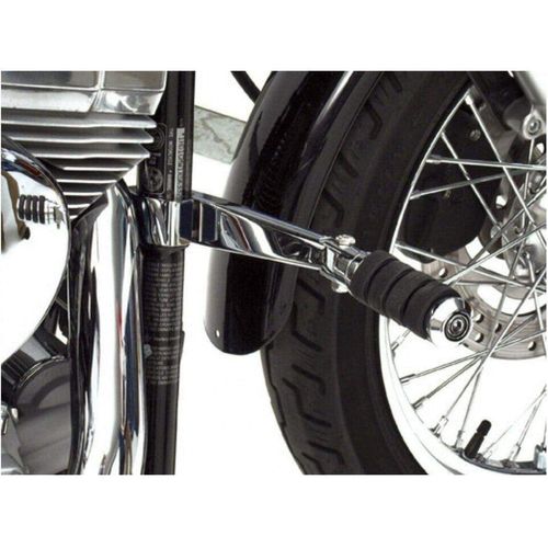 Parts Unlimited Drop Ship Highway Bar Pegs & Mounts Highway Bar Foot Pegs Anti-Vibration with 1.50 inch Clamps Chrome by Rivco HD004