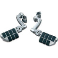 Highway Bar Foot Pegs Longhorn Offset Chrome by Kuryakyn
