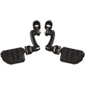 Highway Bar Foot Pegs Trident Dually 1-1/4 Magnum Quick Clamp Gloss Black by Kuryakyn