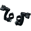 Highway Bar Foot Pegs w/ Clamps Black by Kuryakyn