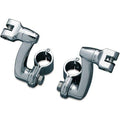 Highway Bar Foot Pegs w/ Clamps Chrome by Kuryakyn