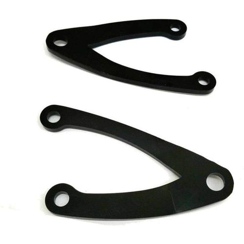 Witchdoctors Highway Bar Pegs & Mounts Highway Peg Mount Black for Forged Bars by Witchdoctor's WD-HWBP-B